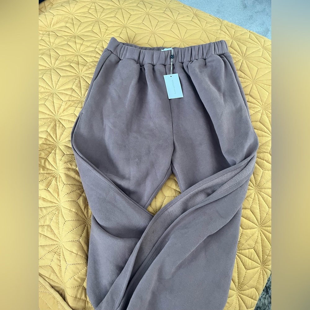 Lovers and Friends Brown Sweats with cutouts